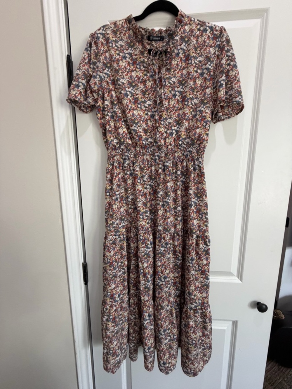 Smocked Waist Floral Midi Dress in Multi by A New Day